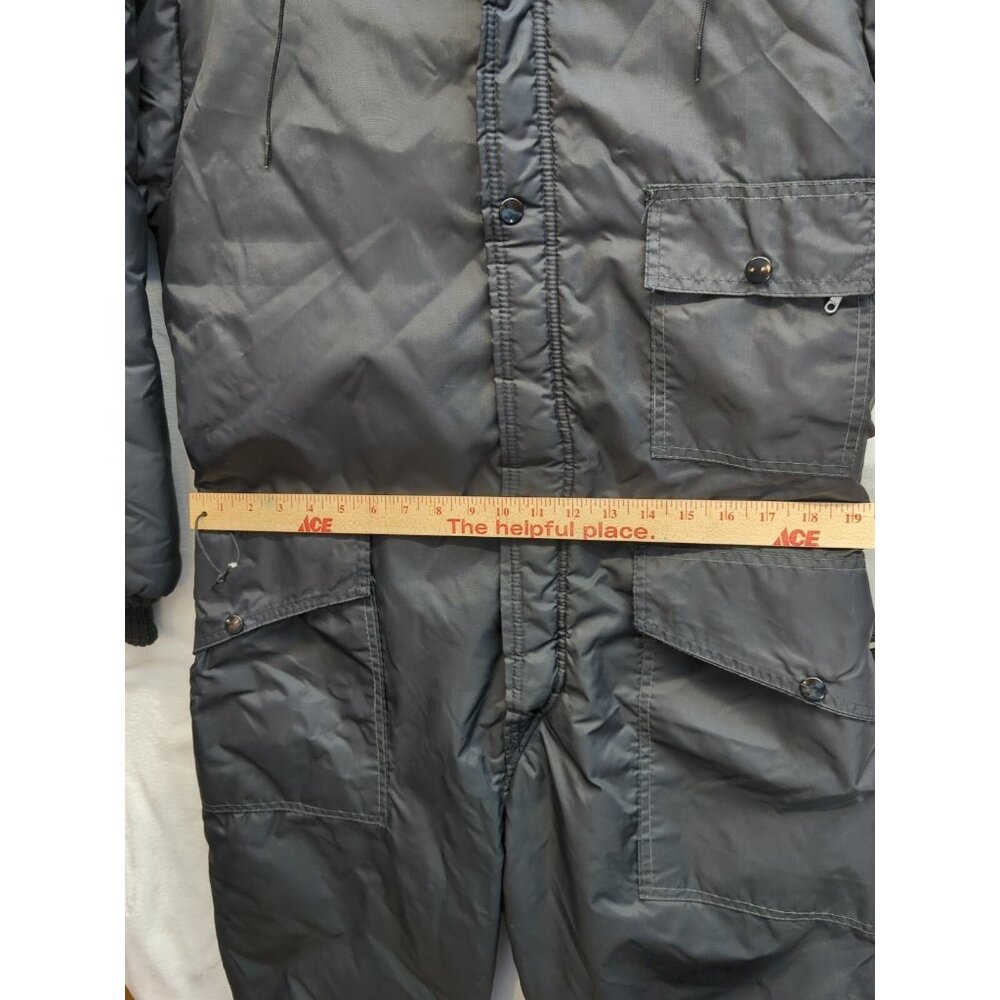 ✅VTG Oshkosh Sportswear Snow Snowmobile Suit Black Belted Talon Zipper Womens M - Picture 6 of 14